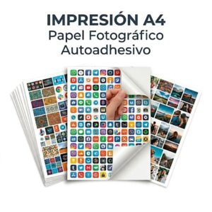 Papel Fotográfico Autoadhesivo A4