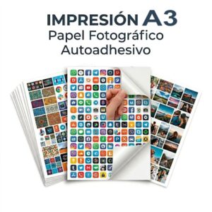 Papel Fotográfico Autoadhesivo A3